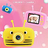 Детская цифровая камера Kids Camera Bear со встроенной памятью и играми ПЧЕЛКА, фото 2