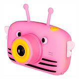 Детская цифровая камера Kids Camera Bear со встроенной памятью и играми ПЧЕЛКА, фото 5