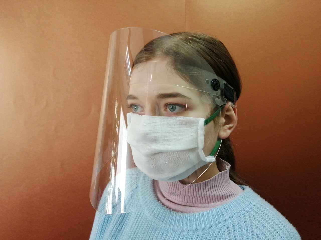 Защитный "антивирусный" экран-маска для лица от 1 по 6руб,от 5 по 5руб,от 20 по 4,5руб,от 100 по 3ру - фото 1 - id-p122443765