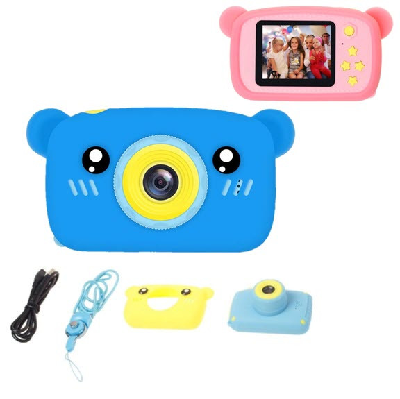 Детская цифровая камера Kids Camera Bear со встроенной памятью и играми МИШКА - фото 4 - id-p122158119