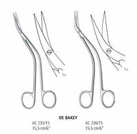 Ножницы микрохирургические изогнутые DE BAKEY AC 235 / AC 236