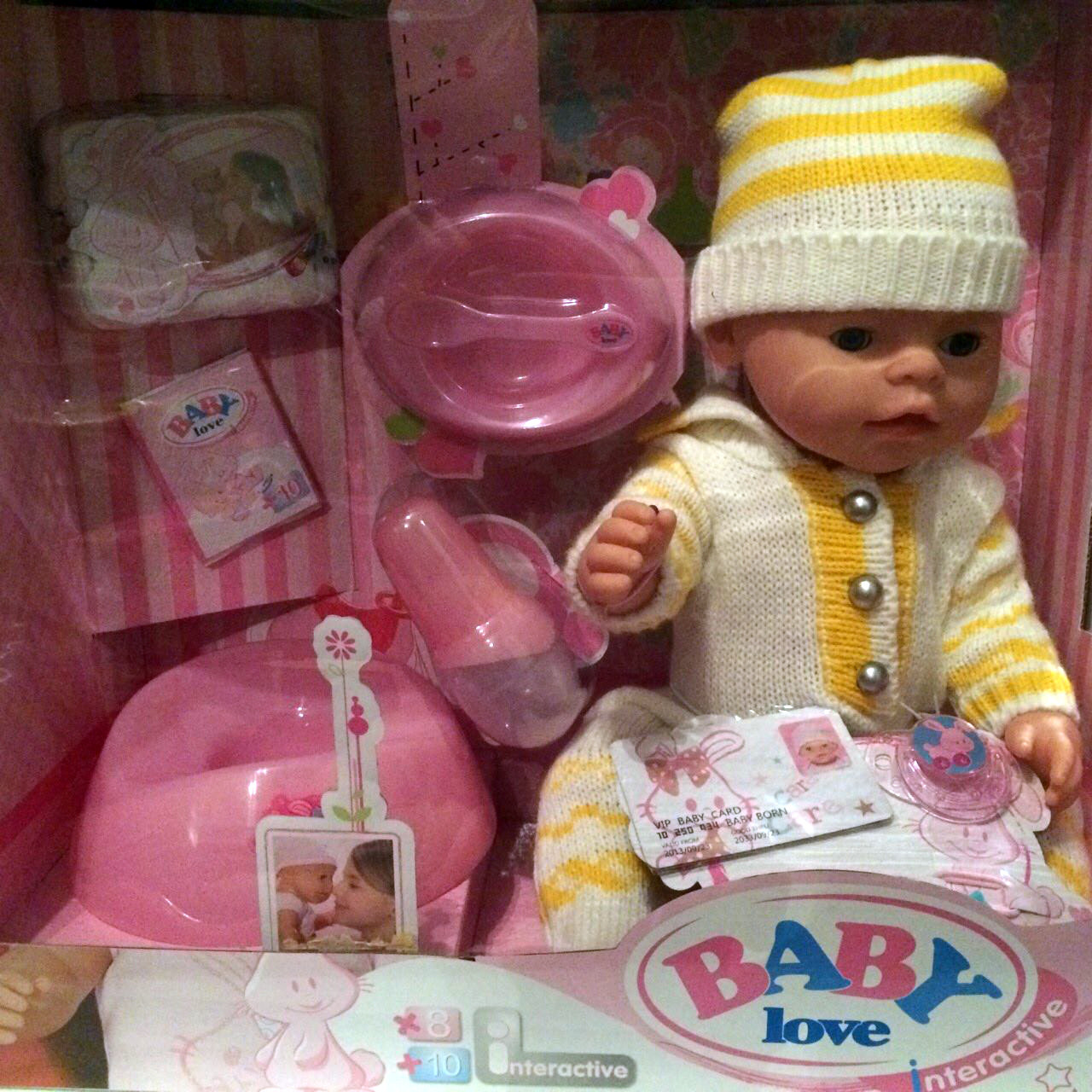 Кукла пупс Baby Love (Беби долл Baby Doll) аналог Baby Born 9 функций, Минск - фото 1 - id-p7851064