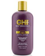 Шампунь для поврежденных волос Deep Brilliance Olive & Monoi Optimum Moisture Shampoo, 355 мл (CHI)