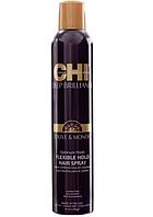 Лак для волос Deep Brilliance Olive & Monoi Optimum Finish Flexible Hold Hairspray, 284 гр (CHI)