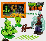 Игрушки Зомби против растений Зомби Босс, Многострел и суперцветок.
