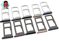 Sim-слот (сим-лоток) для Samsung Galaxy S9 Dual, цвет: черный