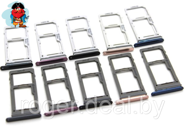 Sim-слот (сим-лоток) для Samsung Galaxy S9 Dual, цвет: синий - фото 1 - id-p122477006