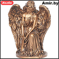 Скульптура ангел ритуальная на кладбище/памятник 023 30х25х10см бронза