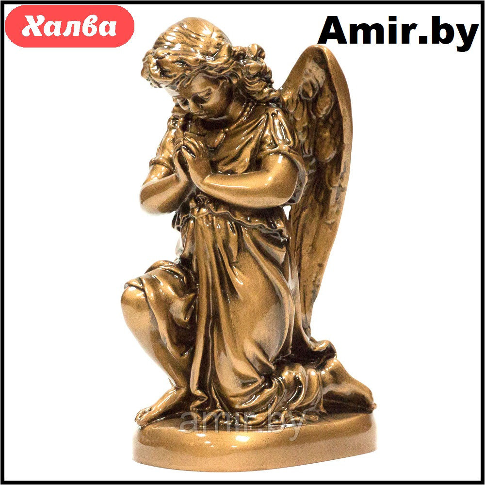 Скульптура ангел ритуальная на кладбище/памятник 026 15х11х26см мрамор - фото 2 - id-p122495225