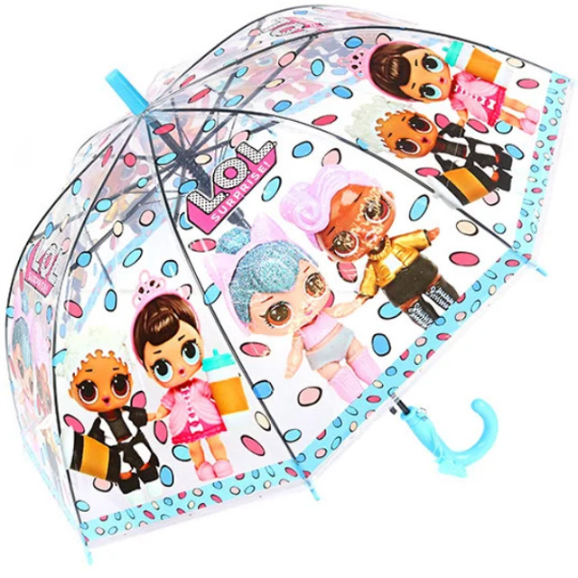 Зонт-трость детский прозрачный Куколки Лол К269