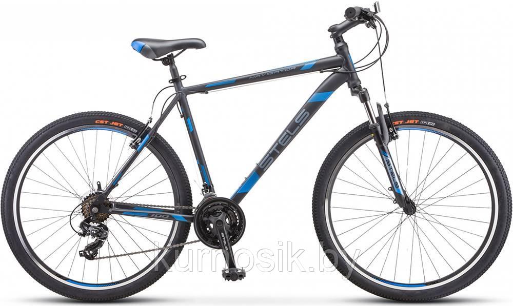 Велосипед Stels Navigator-700 V 27.5" V020 черный/синий - фото 1 - id-p122495913