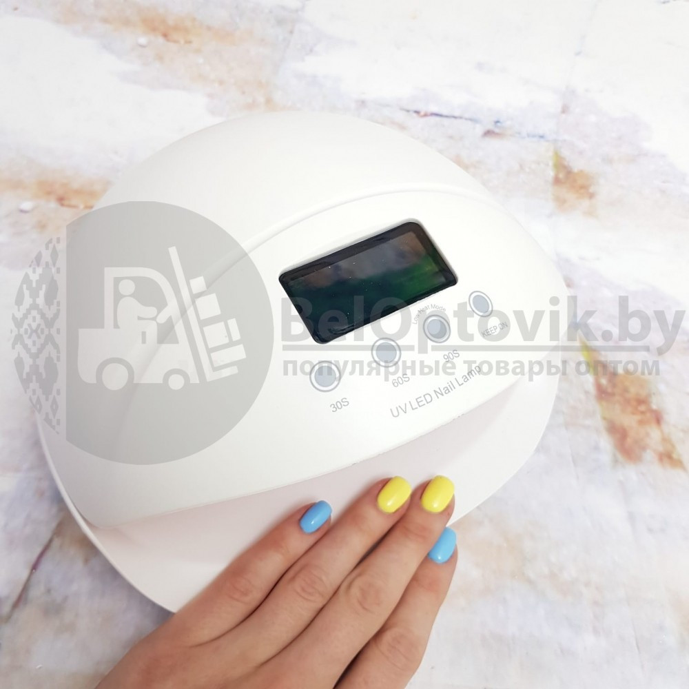 Гибридная лампа для маникюра (лампа для сушки ногтей) Nail LAMP 50 W LED UV для двух рук Коралловый корпус - фото 7 - id-p122502623