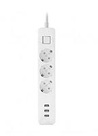 Удлинитель Mi Power Strip (3-outlet, 3 USB) Белый