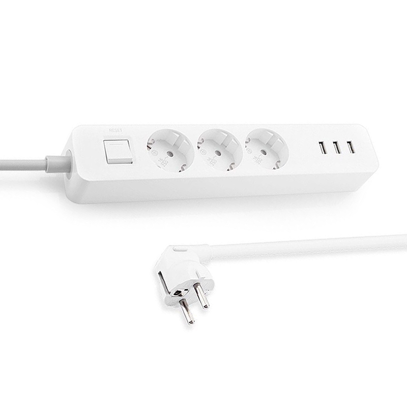 Удлинитель Mi Power Strip (3-outlet, 3 USB) Белый - фото 2 - id-p122502738