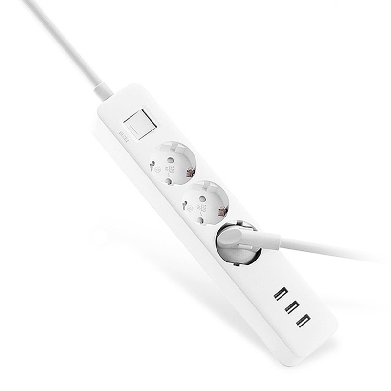 Удлинитель Mi Power Strip (3-outlet, 3 USB) Белый - фото 3 - id-p122502738
