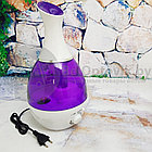 Увлажнитель воздуха Cool Steam, резервуар 2,4 литра с подсветкой, 220V фиолетовый, фото 4