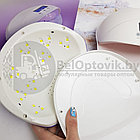 Гибридная лампа для маникюра (лампа для сушки ногтей) Nail LAMP 50 W LED UV для двух рук Коралловый корпус, фото 8