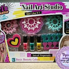 Детский маникюрный набор для девочек Nail art studio  MBK-325 м