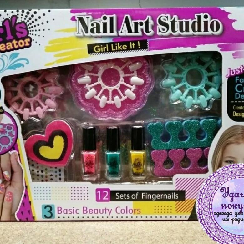 Детский маникюрный набор для девочек Nail art studio MBK-325 м - фото 1 - id-p122516345