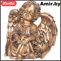 Скульптура ангел ритуальная на кладбище/памятник 051 28х24х31см бронза