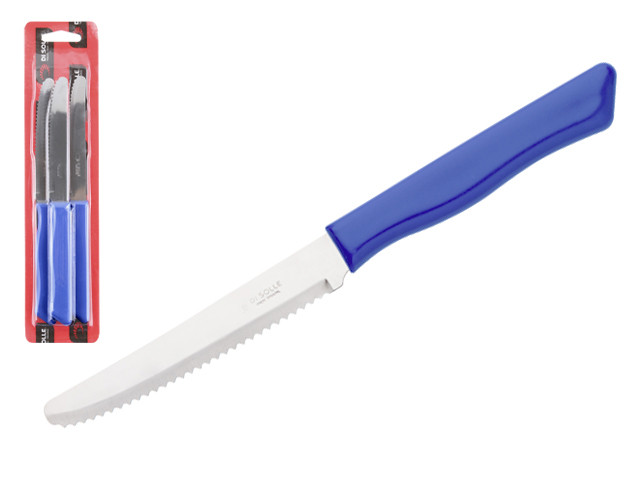 Набор ножей столовых, 3шт., серия PARATY, голубые сан марино, DI SOLLE (Длина: 200 мм, длина лезвия: 103 мм,