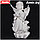 Скульптура ангел ритуальная 052 18х14х30см бронза, фото 2