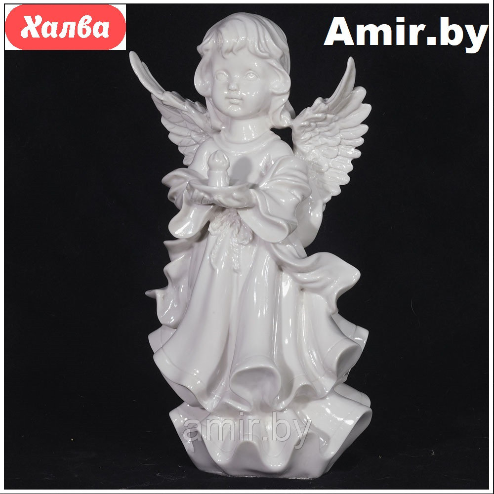 Скульптура ангел ритуальная на кладбище/памятник 052 18х14х30см бронза - фото 2 - id-p122537897