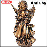 Скульптура ангел ритуальная на кладбище/памятник 052 18х14х30см мрамор, фото 2