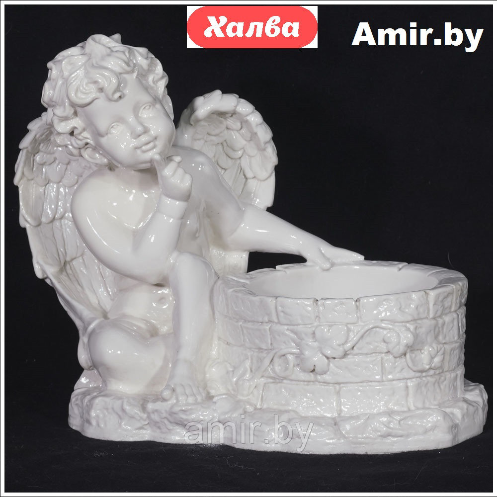 Скульптура ангел ритуальная 103 34х20х27см мрамор