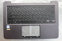 Клавиатура для ноутбука Asus UX305 черная, верхняя панель в сборе
