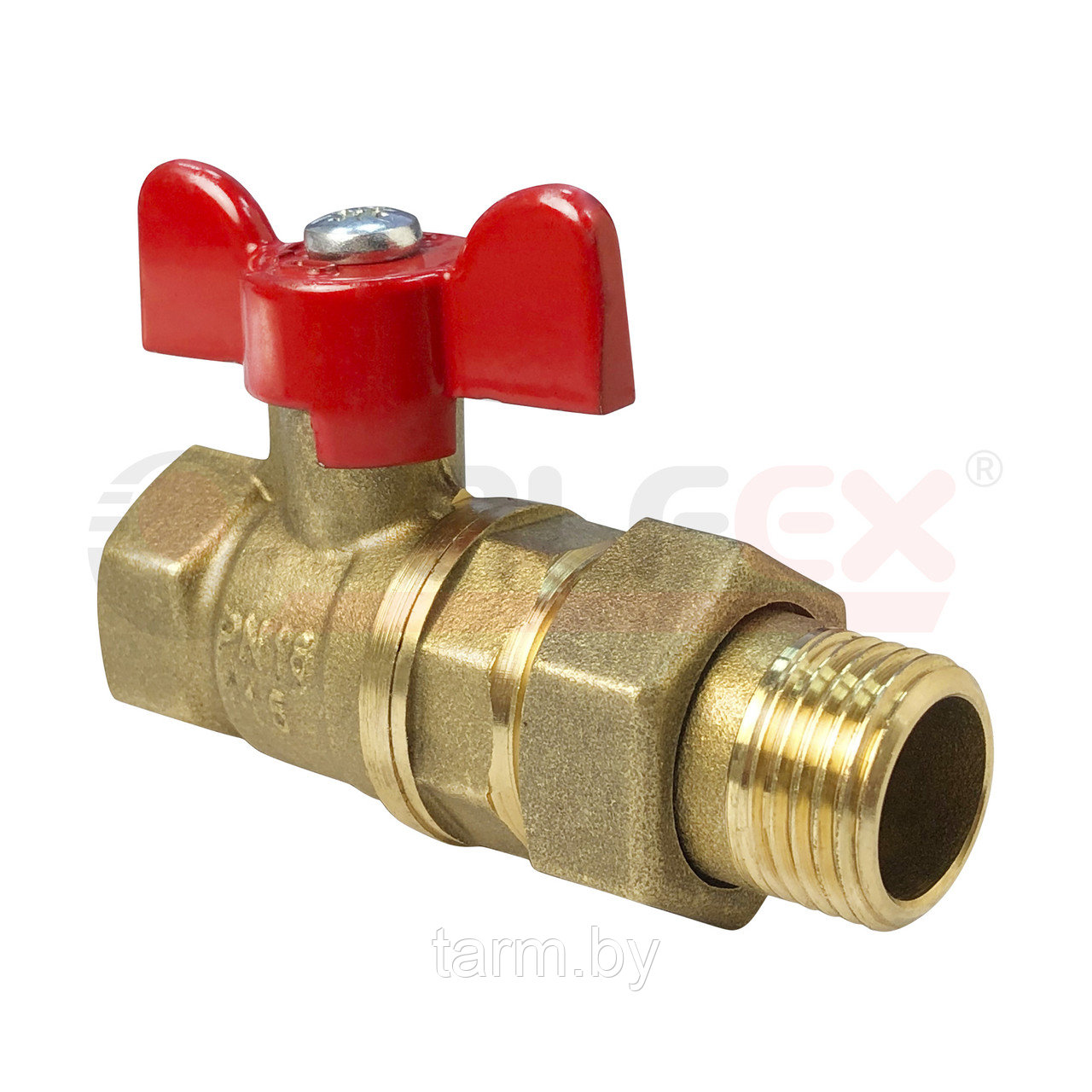 Кран шаровый 11б27п Ду32 (1 1/4") Ру1,6 (американка) Valfex