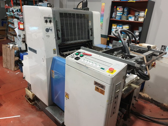 Офсетная печатная машина RYOBI 520HX, 1-краска с алк.увлажнением, 520х375, 1997г - фото 2 - id-p122545687