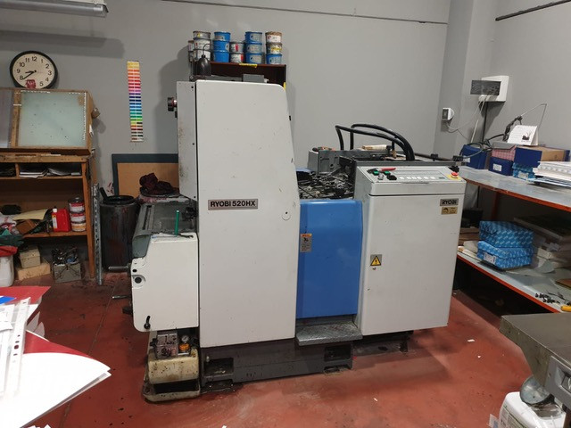Офсетная печатная машина RYOBI 520HX, 1-краска с алк.увлажнением, 520х375, 1997г - фото 3 - id-p122545687
