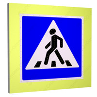 Светодиодный дорожный знак "Пешеходный переход" 5.16.1, 5.16.2