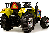 Детский электромобиль RiverToys трактор O030OO (желтый), фото 2