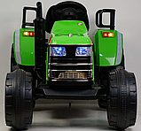 Детский электромобиль RiverToys трактор O030OO (зеленый), фото 2