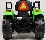 Детский электромобиль RiverToys трактор O030OO (зеленый), фото 3