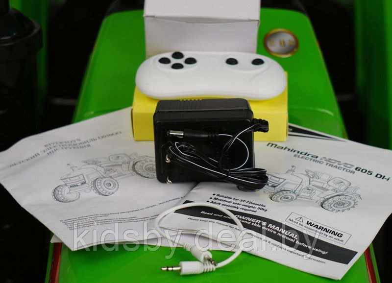 Детский электромобиль RiverToys трактор O030OO (зеленый) - фото 6 - id-p122546487