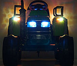 Детский электромобиль RiverToys трактор O030OO (синий), фото 4