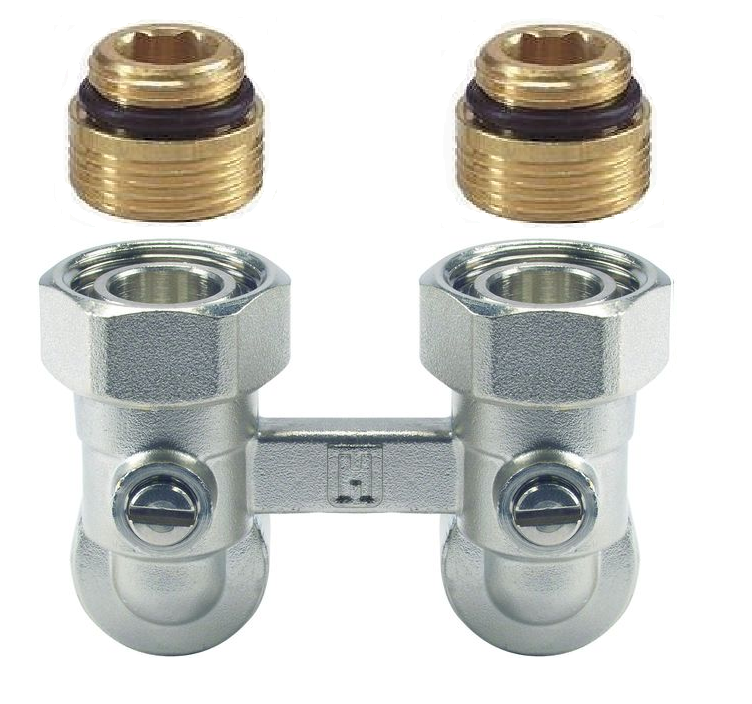 Купить Узел нижнего подключения 1/2"х3/4" (угловой) Honeywell Honeywell ...