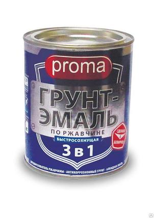 Proma Грунт-эмаль по ржавчине 3 в 1 цвет 7004 1,6 кг, фото 2