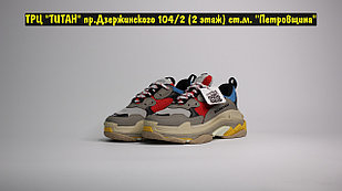 Кроссовки Balenciaga Triple S Beige Red Blue