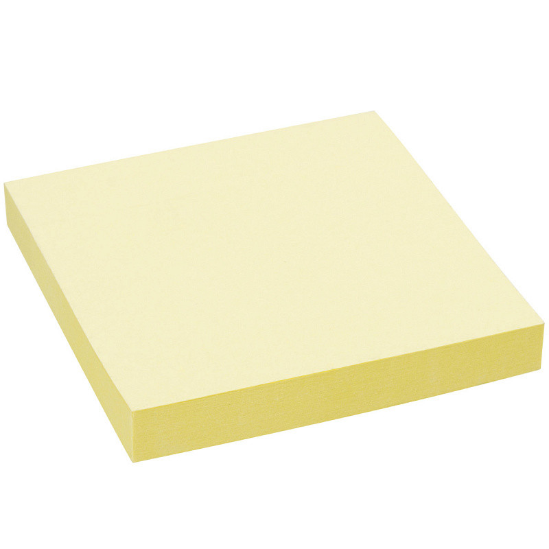 Бумага для заметок с липким слоем, разм. 76х75 мм, 100 л, цвет желтый(работаем с юр лицами и ИП) - фото 2 - id-p113247107
