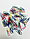 Скрепки 25мм, треугольные, цветные ассорти, в карт. уп., 100шт(работаем с юр лицами и ИП), фото 2