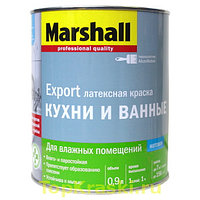 «Marshall» Для кухни и ванной( 0.9 л) BC краска латексная матовая колеруется в насыщенные тона