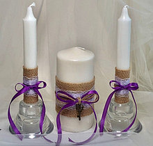 Свадебные  свечи  "Прованс"