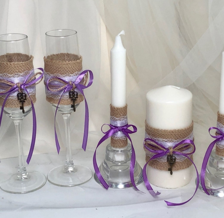 Свадебные свечи "Прованс" - фото 3 - id-p122598656