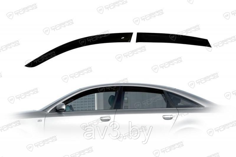 Ветровики Audi A6 C6 седан 2005-2011 / Ауди A6 C6 (Cobra Tuning) - фото 1 - id-p60447020