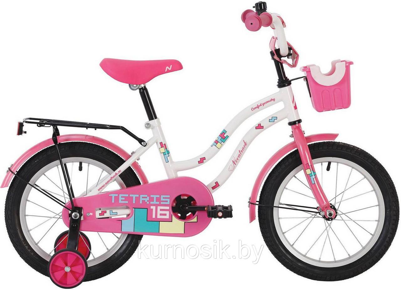 Детский велосипед Novatrack Tetris 18" розовый - фото 2 - id-p122640301