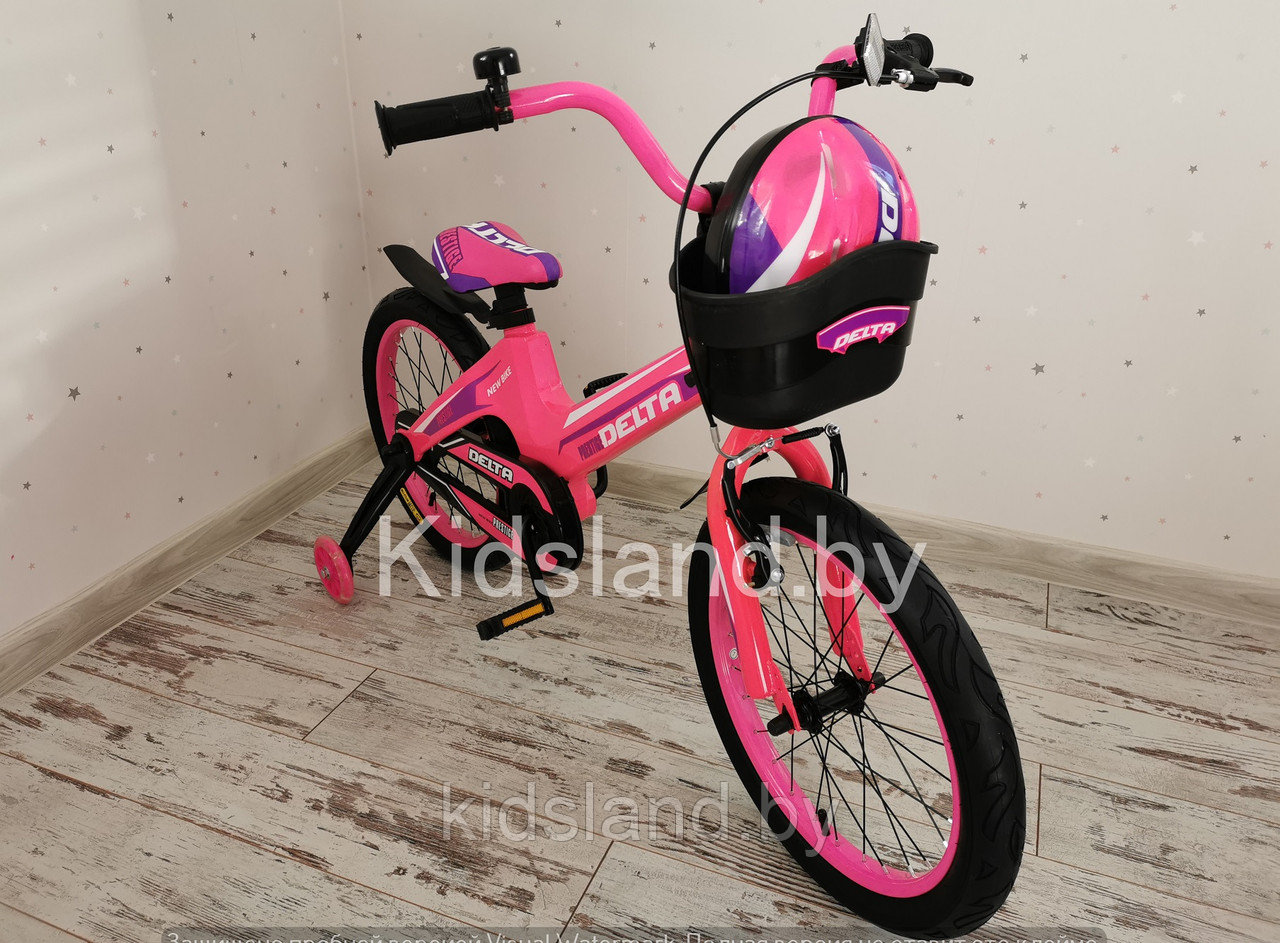 Детский облегченный велосипед Delta Prestige S 16'' + шлем (розовый) - фото 5 - id-p121675407